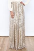 Metallic Crinkled Skirt
