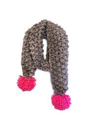  Chunky Pompom Scarf
