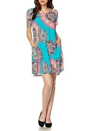  Printed Cutout Tunic