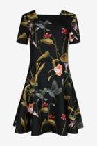  Oriental Floral Dress