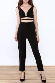  Black Buckle Jumpsuit