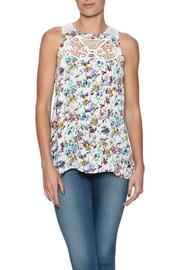  Floral Gauze Tank