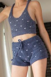 Berber Fleece Heart Shorts