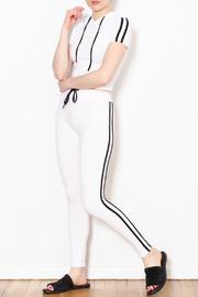  Stripe Hoodie Set