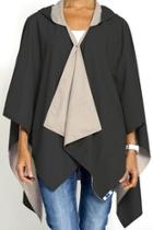  Black Rainrap Poncho