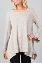  Handkerchief Ruffle Sweater