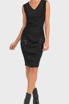  Edgy Ruched Dress