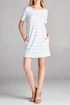  Casual Stripe Dress