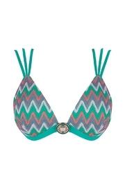  Green Triangle Bikini Top
