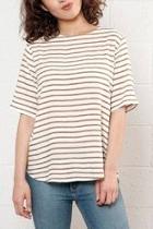  Relaxed Striped Top
