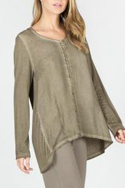  Washed Button Blouse