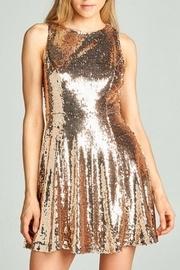  Sequin Flare Dress