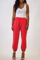  Red Rimple Surface Pant
