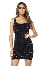 Studded Knit Dress