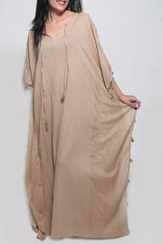  Poncho Maxi Beige