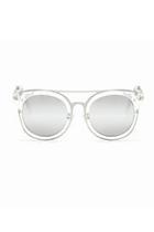  Clear Mirrored Sunglasses
