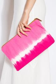 Guava Dip Dye Large Pink Clutch