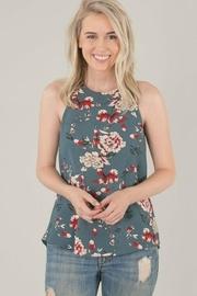  Green Floral Tank