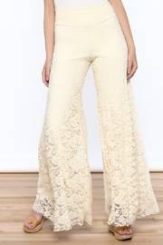  Ivory Lace Palazzo Pants