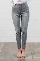  Distressed Slim Jeans