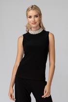  Pearl Neck Top