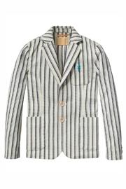  Striped Cotton Blazer