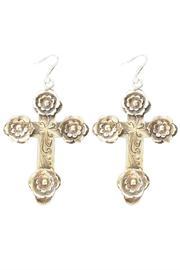  Silver Cross Earrings