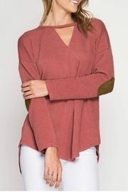 Elbow Patched Top