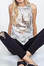  Peyton Foil Tank Top