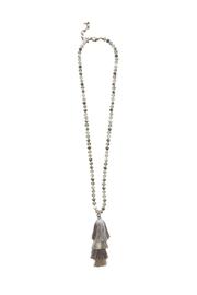  Yasmin Grey Tassel Necklace
