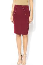  Button High Skirt