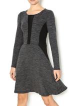  Ribbed Accent Dress