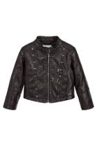  Studded Pleather Jacket