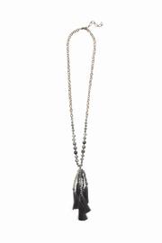  Quinn Grey Tassel Necklace