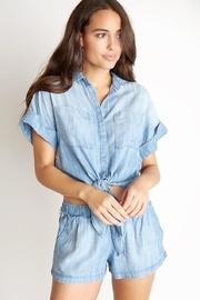  Stripe Tie-up Shirt