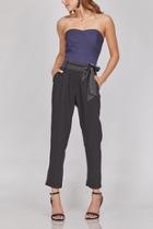  Cropped Belted Trouser