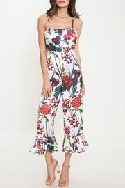  Floral Flare-out-leg Jumpsuit