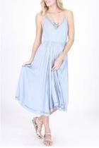  Slate Blue Midi Dress