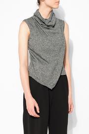  Hi-neck Wrap Top