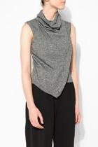  Hi-neck Wrap Top