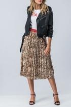  Snakeskin Varsity Skirt