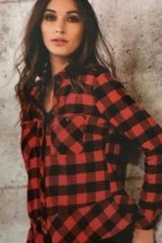  Plaid Peplum Shirt