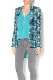  Print Silk Blazer