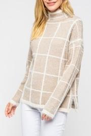  Windowpane Mohair Sweater