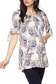  Feather Print Tunic