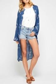  Floral Blue Duster