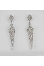  Diamond Earrings Dangle Drop White Gold Wedding Gift Bridesmaid Gift Modern Design Free Shipping