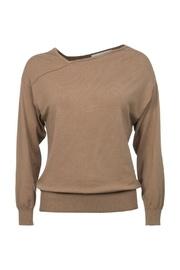  Asymmetrical Neckline Sweater