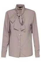 Bow Blouse Taupe