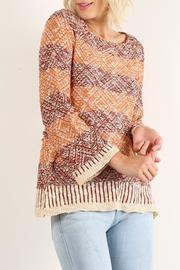  Stripe Reverse Sweater